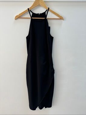 Dynamite Black Halter-Neck Midi Dress